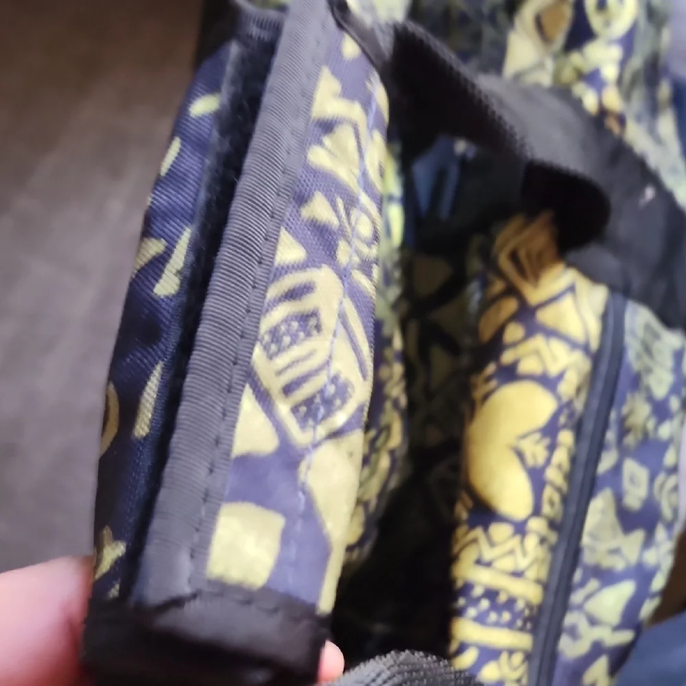 LL Bean Vintage Duffle Bag Southwest Print Large Travel Weekender